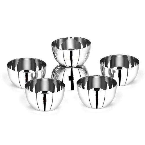 Big SizeBowl Of 300 ML x Pack of 6 Of Stainless Steel with Mirror Finish
