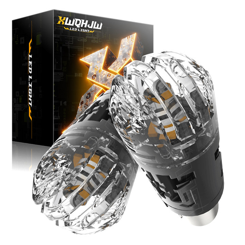 2X Yellow 1157 LED Daytime Running Light Bulbs For Hyundai Elantra 2019 2020