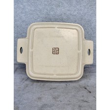Vintage LittonWare Microwave Oven Cookware Square Divided Dish with Lid 39274