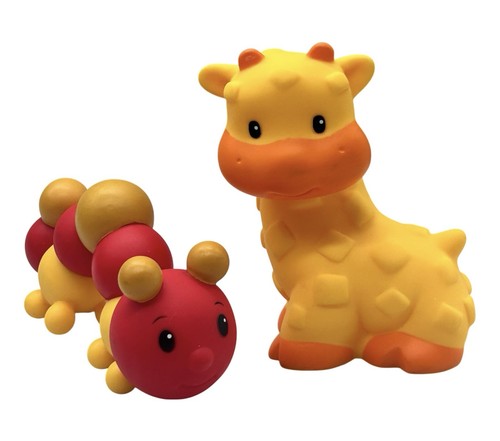 Set Of 2 Infantino Animal Sensory Pal Giraffe & Inchworm Centipede Multicolor