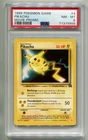 1999 POKEMON MOVIE PROMO PIKACHU #4 NON-HOLO BLACK STAR WOTC STAMPED PSA 8 A P1