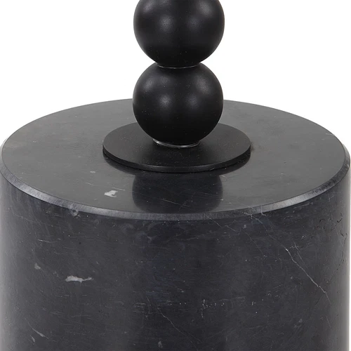 Uttermost Bead Black Marble Drink Table - Picture 3 of 3