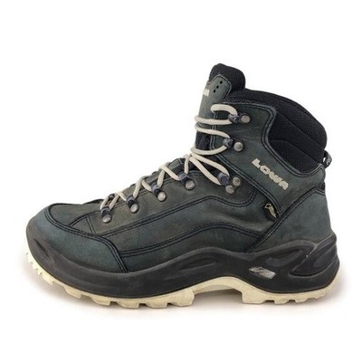 Lowa Renegade GTX Mid Leather Hiking Boots Womens Size 8 EUR 39.5 Black WP