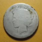 No Date  Peace Silver Dollar - 90% Silver - * Old Pocket Piece * (P4889)