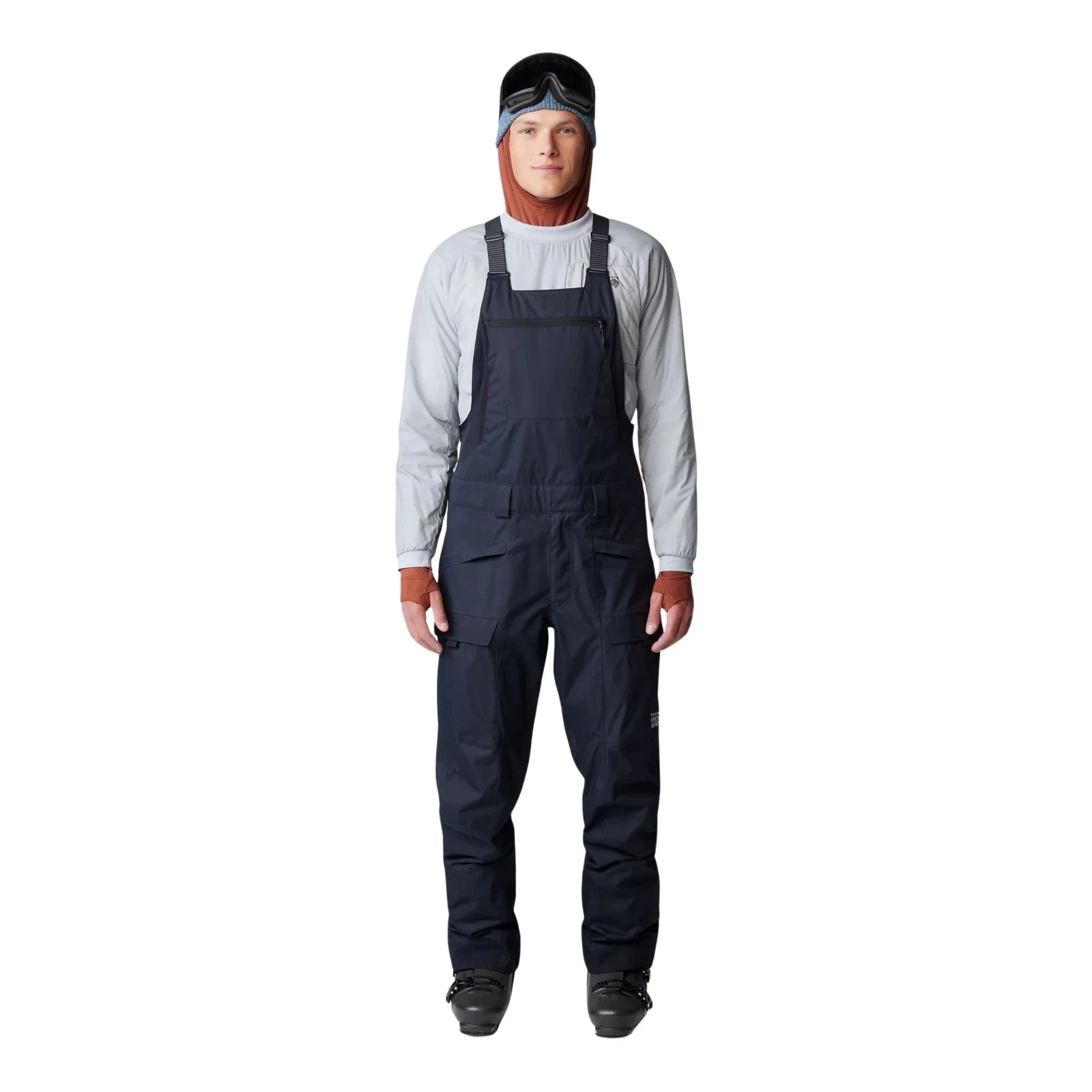 Mountain Hardwear Firefall Bib Long Men's Snow Pants, Black, Small