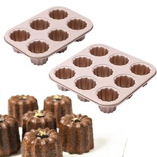 Steel Cookware French Bakeware Cannele Mould Baking Tool Cake Pan Canele Mold