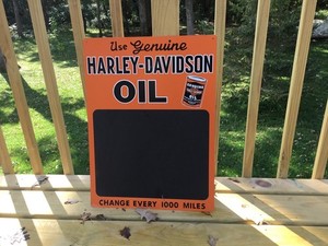 Rare Vintage Harley Davidson Chalk Board Sign