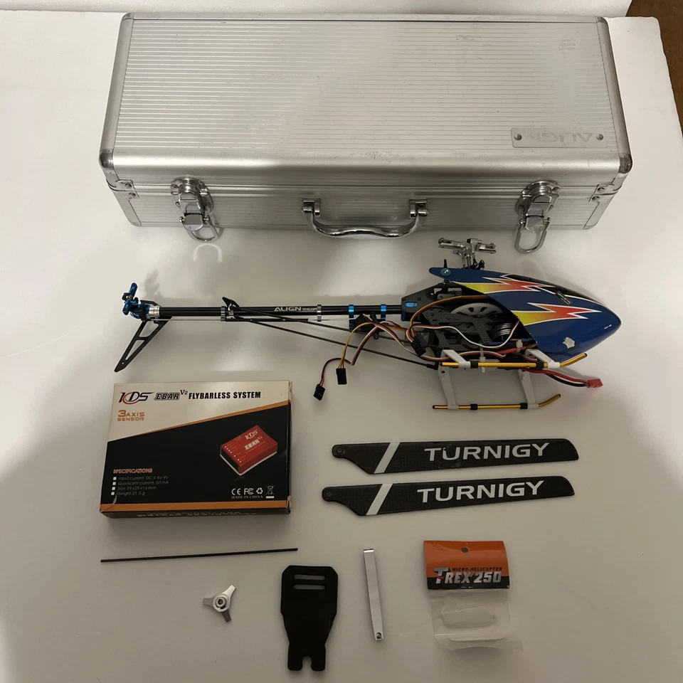 Align T Rex 250 plus RC Helicopter & case - Image 2 of 4