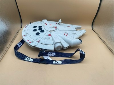 Disney Star Wars Millennium Falcon Light-Up Popcorn Bucket w/ Strap   Works