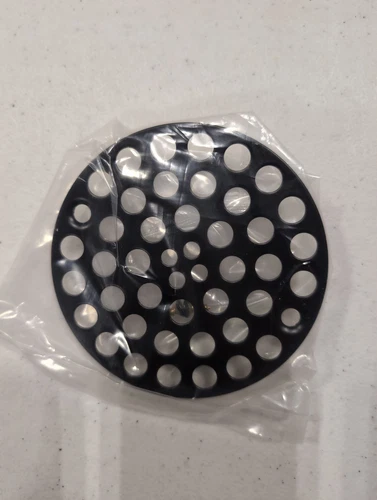 Signature Hardware SH601MB Modern Shower Drain Strainer - Matte Black - Picture 1 of 2