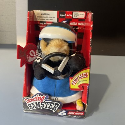 Gemmy Dancing Hamster Mark Martin #6 NASCAR Plush 2005 Try Me Box as shown