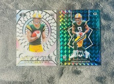 Christian Watson 2022 Mosaic Green Camo Prizm & Illusions Mystique Gold Acetate