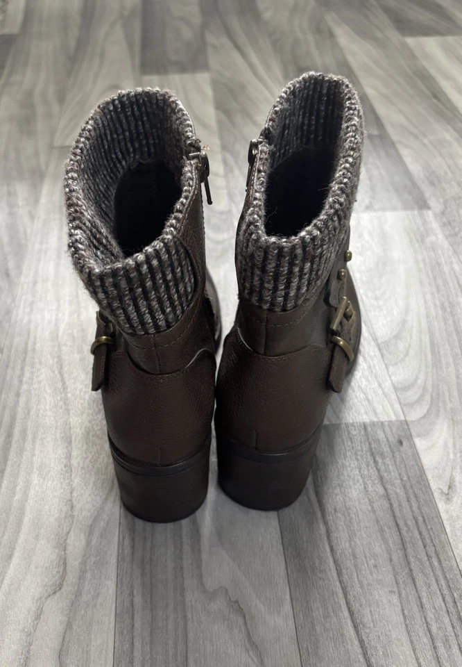 Baretraps Dover 8.5 Womens Brown Leather Belt Boots - Изображение 3 из 4