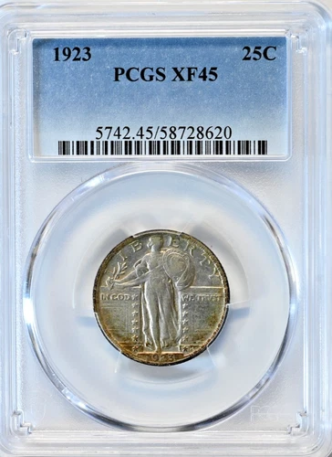 1923 Standing Liberty PCGS GRADED XF45 Quarter 5742