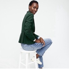 J. Crew Mayfair Blazer in Four-season Stretch Hunter Green 2
