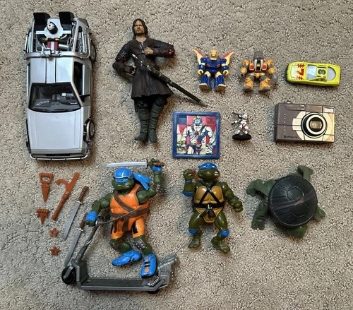 Assorted Vintage Action Figures - TMNT, Transformers, Battle Beasts, More