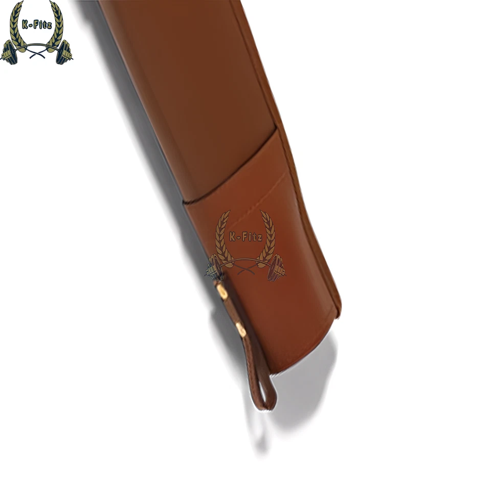 Leather Shotgun Slip with Zip  Double Gun Case, Handmade Leather Scabbard hunter - Image 4 of 4