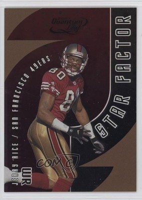 2001 Quantum Leaf Star Factor 391/2000 Jerry Rice #SF-24 HOF 1m5u