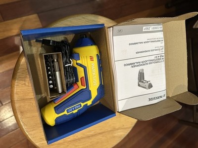 Parkside 4V Cordless Screwdriver With  14 Bits  USB-C Cable
