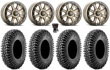 ITP Inertia Bdlk 15" Wheels Br +40mm 35" Cliffhanger Tires Ranger XP 9/1K