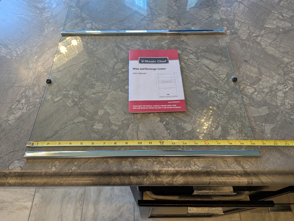 Magic Chef Wine & Beverage Center- Set Of 2 Glass Replacement Shelves  - Image 2 of 4