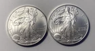 Two (2) 2010 Silver Eagle Walking Liberty Dollar Bullion Coins-Beautiful Coins!!