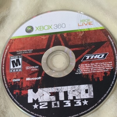 THQ Metro 2033 Xbox 360 NTSC-U/C Shooter M Xbox Live Disc Only (2010)