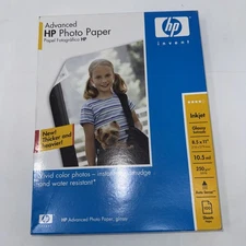 HP Advanced Inkjet Photo Paper Glossy 40 Sheets 8.5 x 11