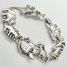 Noah's Ark Themed Charm Bracelet with Animal Pairs and Ark Centerpiece — listing 6