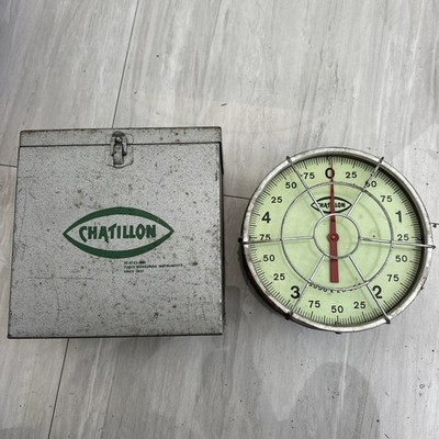 Vintage Chatillon hanging scale WT-10 5000 x 25 lbs. Force & Weighing UNTESTED