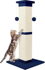 Cat Scratching Post 33 Inch Nature Sisal Scratch Post for Indoor Cats, Large Cat