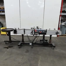 Diagraph 110LH 4-1/2" Wide x 8' Label Applicator Conveyor 115V 1Ph Missing Parts