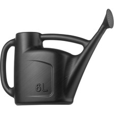 Hardys Watering Can with Detachable Rose Head, Black, 6 Litre Size