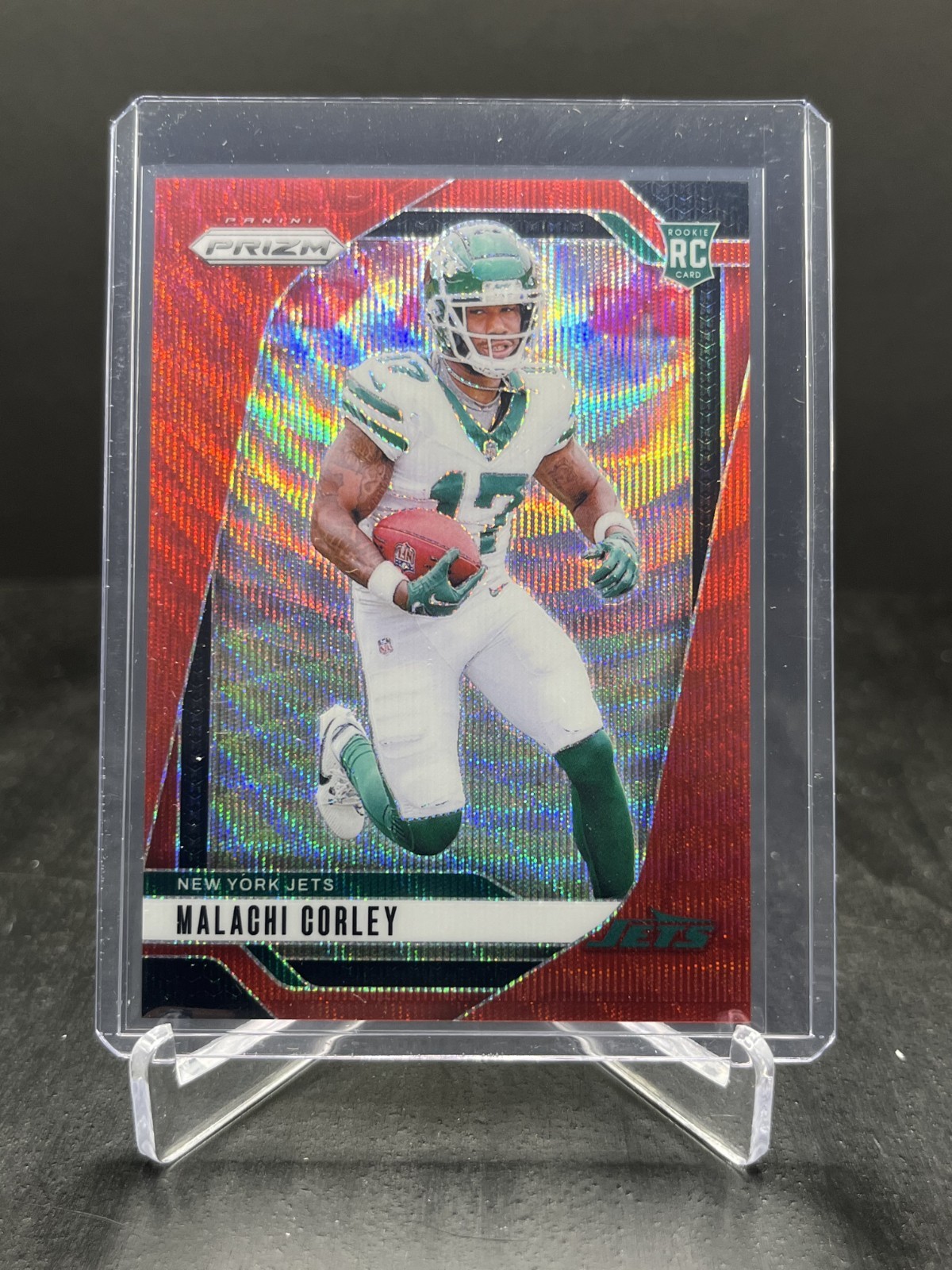 2024 Panini Prizm Football Malachi Corley RC Rookie Red Wave 093/149 #369