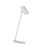 Tischleuchte Metall Weiß Schreibtisch GU10 H:54 Cm Schreibtischlampe Wohnzimmer