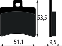 Bremsbelag Vorne Oder Hinten 8133726 Aprilia SR 50 R 2008