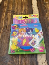 Vintage Lisa Frank Rollouts Easter Roll of Stickers Kittens Ducklings New In Box