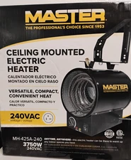 240V CEILING WALL MOUNTED ELECTRIC FAN FORCED HEATER 12800 WAREHOUSE SHOP BARN