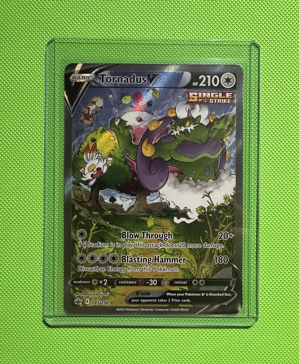 tornadus v pokemon card value | Chilling Reign 30 Retreat Cost Pokemon Tornadus V - 124/198
