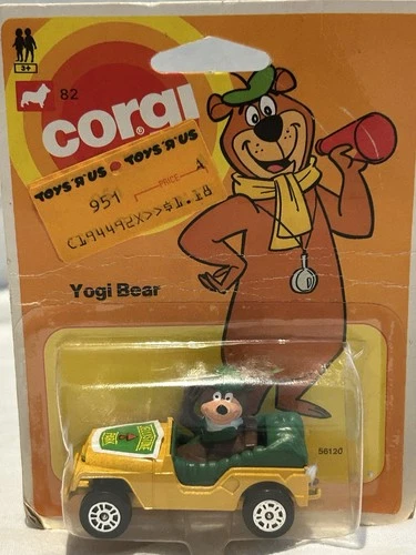 CORGI 1981 Hanna-Barbera Yogi Bear Jeep Diecast Car Yellow MIP Vintage