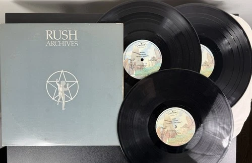 Rush-Archives 3 LP Vinyl Set Mercury Label VG+ Caress of Steel Fly By Night