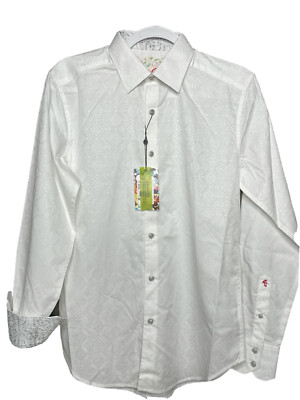 ROBERT GRAHAM Shirt White RG1025 $198 