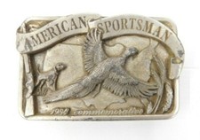 Vintage 1984 American Sportsman Commemorative Belt Buckle
