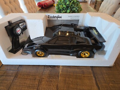 Vintage Shinsei Radio Elecon Rc Lamborghini Countach 5000s Black