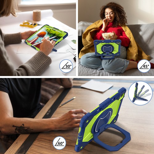 Griff Ring Ständer Hülle + Schultergurt für iPad Air 11"13"/Pro 11"13"/Mini 2024 - Bild 52 von 133