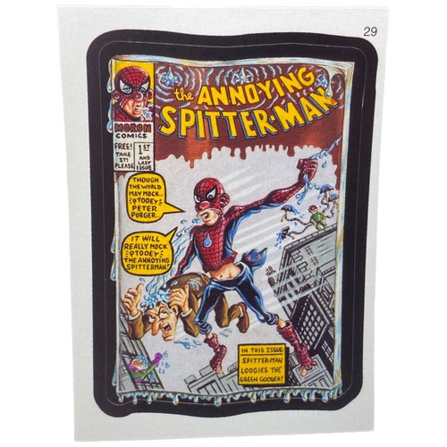 Wacky Packages Annoying Spitterman Sticker Card Series 3 2006 Topps Spiderman - Picture 1 of 2