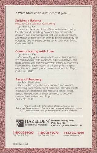 Forgiveness, The Power and the Process by Stephanie Abbott, Codependents, 30 pgs - Picture 2 of 7