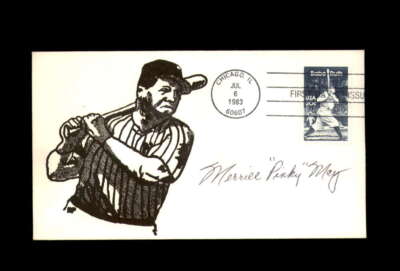Merrill Pinky May Signed 1983 FDC Babe Ruth Cache New York Yankees Autograph
