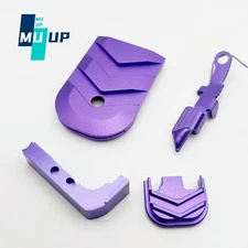 Combo Kit For GLOCK GEN 1 2 3 Slide Stop Release Mag Release Base Plate Purple