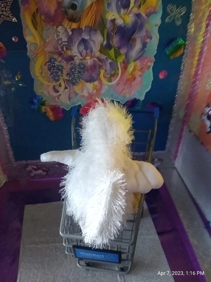 🦄Ganz / Webkinz Stringy "Chicken" White Color HM205 9" Plush! *No Code. - Image 2 of 4